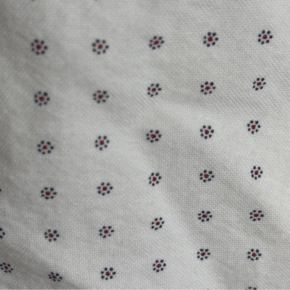 Zara Man Navy Red White Slim Fit‎ Button Down Shirt Size Medium - Picture 8 of 10